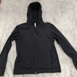 Men’s LuLu Lemon Zip Up Hoodie Sz M Dark Grey